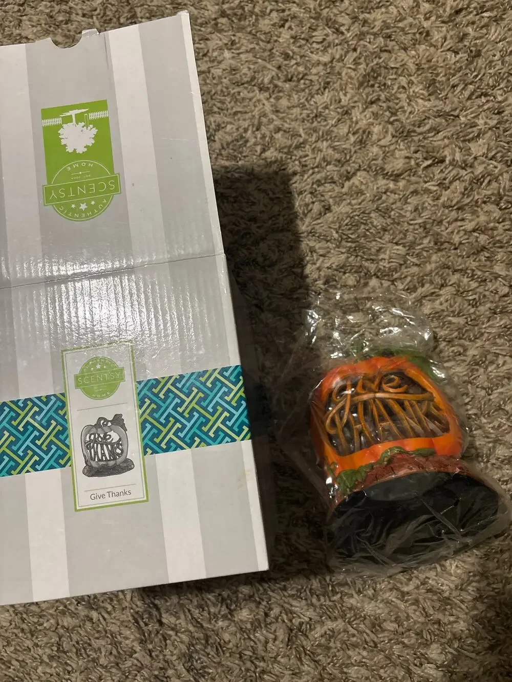 Scentsy Home Give Thanks Pumpkin Holder